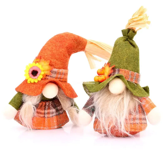 Fall Autumn Gnome Pumpkin Sunflower