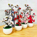 Artificial Plum Blossom Bonsai – Silk Sakura Tree for Home Decoration