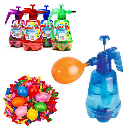 Water Filler Kit Water Fight Easy-to-Use Balloon Inflator Comes with 100 Water Balloons for Outdoor Fun Large Capacity