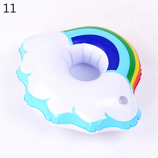 1Pcs Pool Party Party Decoration Pool Floaties Inflatable Cup Coasters Swimming Pool Float Inflatable Drink Holders Drink Floats