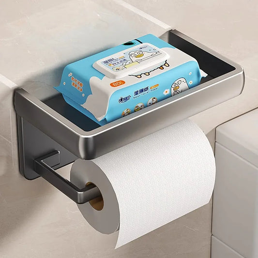 📱🧻 HoldMate™ Aluminum Toilet Paper & Phone Shelf