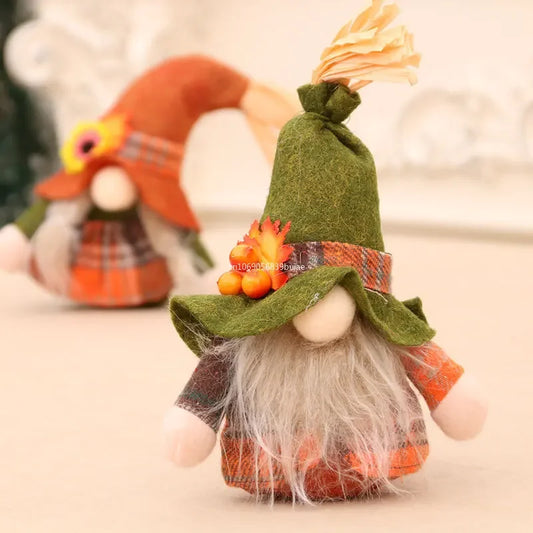 Fall Autumn Gnome Pumpkin Sunflower