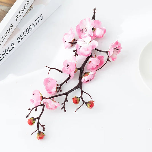 Artificial Plum Blossom Bonsai – Silk Sakura Tree for Home Decoration