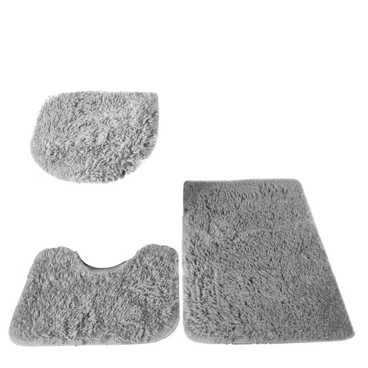 🛁✨ FluffEase™ 3-Piece Bathroom Mat Set