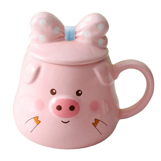 Creative Ceramic Pig Cups