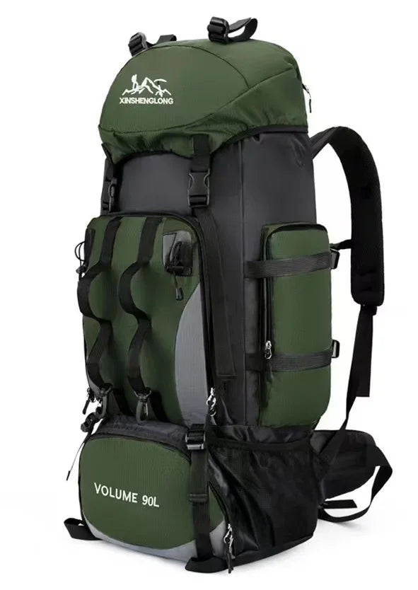 90L Waterproof Hiking Backpack – Large-Capacity Outdoor Travel Rucksack