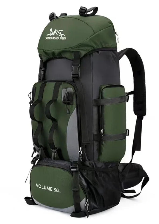 90L Waterproof Hiking Backpack – Large-Capacity Outdoor Travel Rucksack