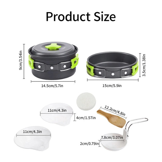 Backpacker’s Portable Camping Cookware Set