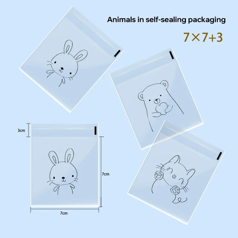 100Pcs Bags To Pack Products Bread Bag Sandwich Bag Packaging Bags Cookie Sandwich Bag Plastic Bags