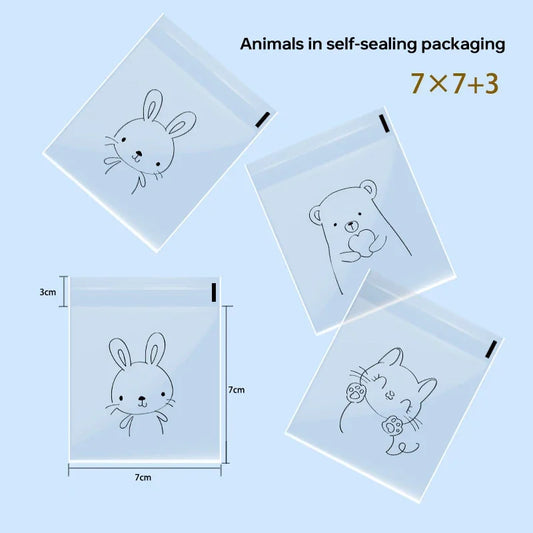 100Pcs Bags To Pack Products Bread Bag Sandwich Bag Packaging Bags Cookie Sandwich Bag Plastic Bags