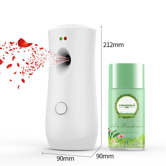 Aerosol Dispenser Air Freshener Fragrance Aerosol Spray Dispenser Car Household Wall-mounted Automatic Adjustable Aroma Diffuser