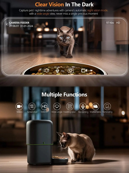🐱📸 FeedSmart™ Automatic Cat Feeder & Camera